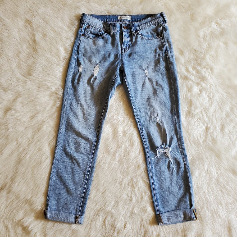 Madewell Slim Boyjean Distressed Kinsey Wash 25 - Picture 3 of 16